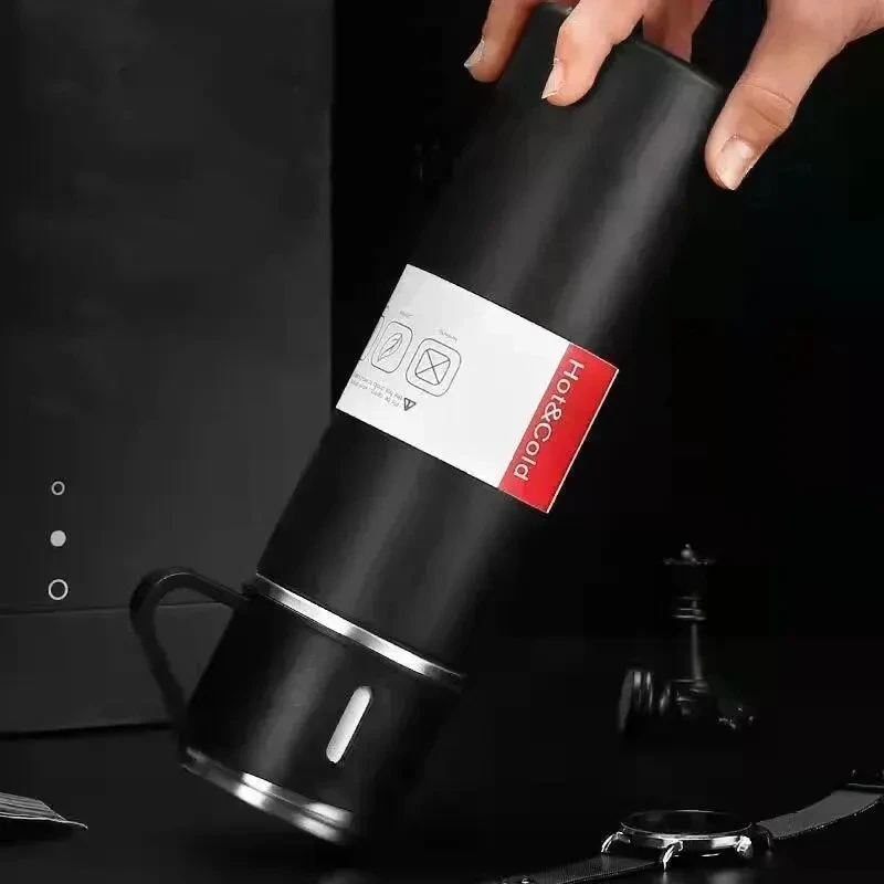 Bez Marki Termosas su 3 puodeliais, 500ml, nerūdijančio plieno