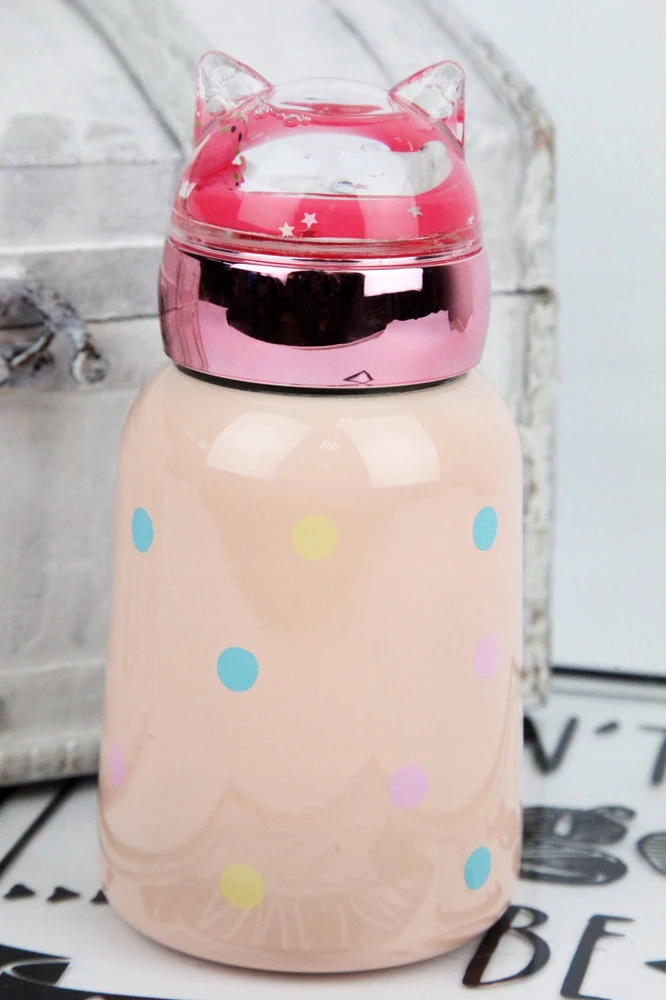 Bez Marki Termosas su katės motyvais, 300 ml, nerūdijančio plieno