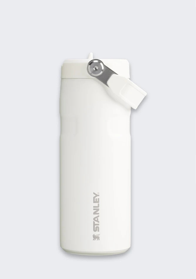Stanley Bez Marki Termosas su šiaudeliu &bdquo;The IceFlow Bottle Flip Straw 2.0&ldquo; 0,47 l, baltas