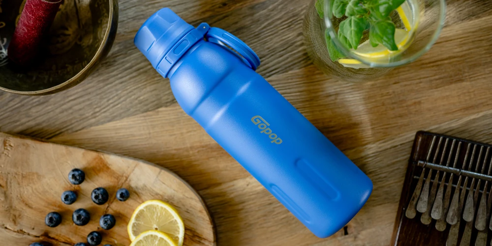 Bez Marki Termosinis gertuvė Gopop Jump 700 ml, mėlyna