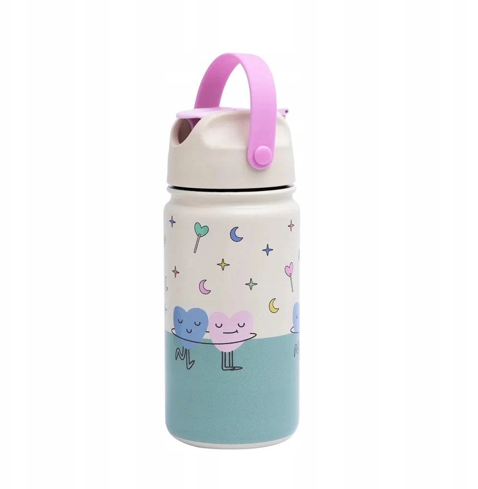 Bez Marki The Cotton Cloud - nerūdijančio plieno gertuvė - Dancing Hearts, 420ml