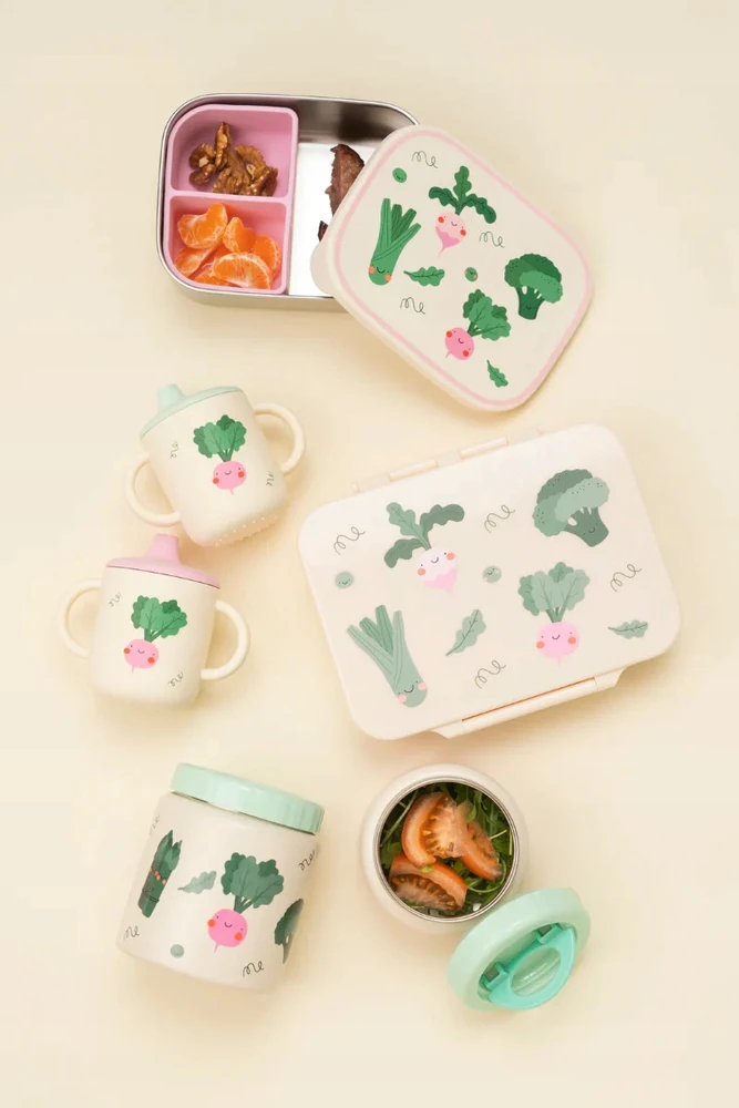 Bez Marki The Cotton Cloud - Nerūdijančio plieno pietų dėžutė - Veggie Pals