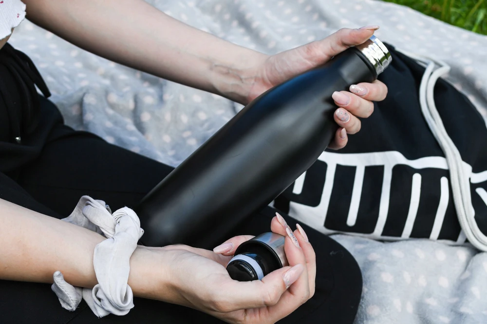 Bez Marki THERMAL TOURIST PLIENINIS BUTELIS TERMINIS TERMO PUODLAS VANDENIUI KAVAI 500ml