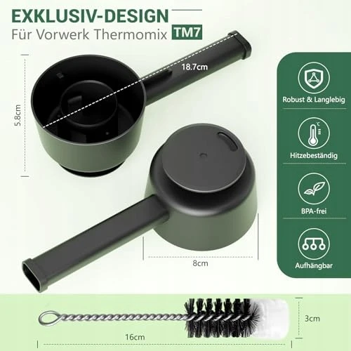 Bez Marki THERMOMIX TM7 GARO ĮDĖKLĖS PRIEDAI, SKIRTA GARUOSE GARYMO GARO JUODOS spalvos