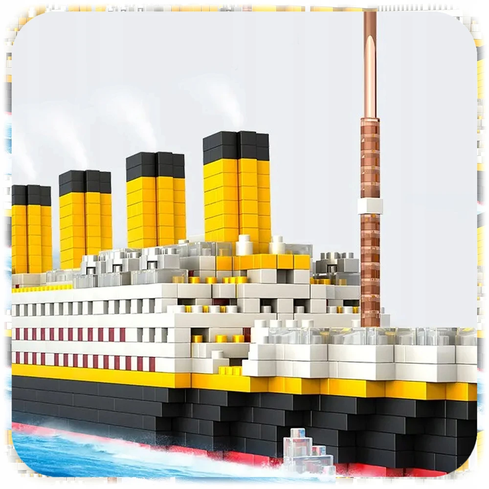 Bez Marki TITANIKO RMS BLOKUOJA DIDELIS LAIVAS 1929 1825 ELEMENTŲ RINKINYS MODELIS 1:480 56CM