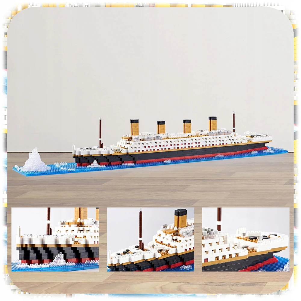 Bez Marki TITANIKO RMS BLOKUOJA DIDELIS LAIVAS 1929 1825 ELEMENTŲ RINKINYS MODELIS 1:480 56CM
