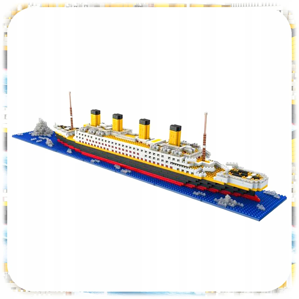 Bez Marki TITANIKO RMS BLOKUOJA DIDELIS LAIVAS 1929 1825 ELEMENTŲ RINKINYS MODELIS 1:480 56CM