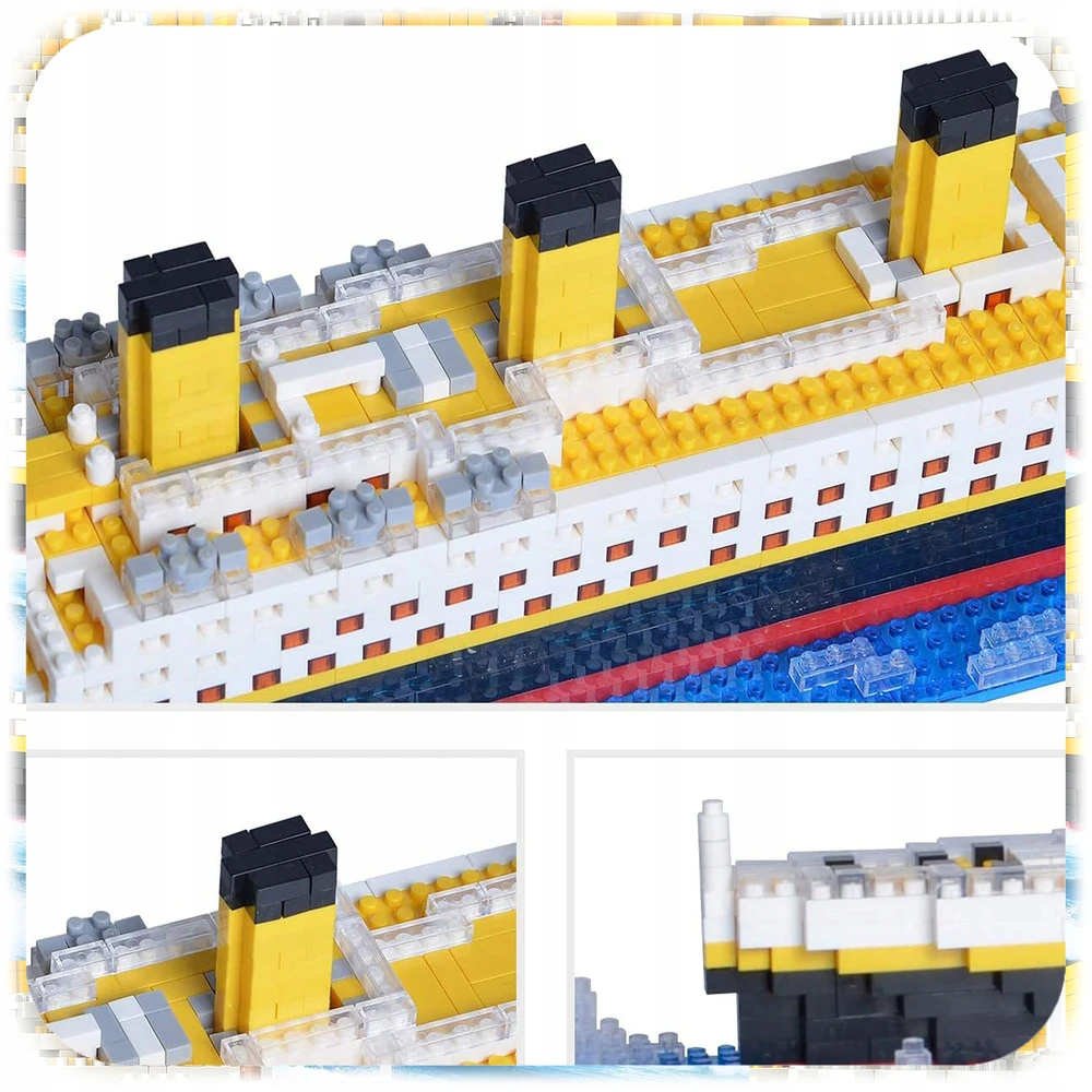 Bez Marki TITANIKO RMS BLOKUOJA DIDELIS LAIVAS 1929 1825 ELEMENTŲ RINKINYS MODELIS 1:480 56CM