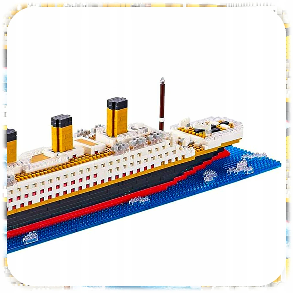 Bez Marki TITANIKO RMS BLOKUOJA DIDELIS LAIVAS 1929 1825 ELEMENTŲ RINKINYS MODELIS 1:480 56CM