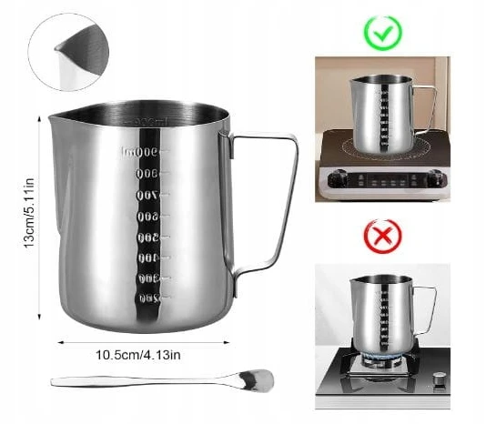 Bez Marki TOPIELNIK DUŻY 1000 ml Puodas DO TOPIENIA WOSKU GLICERYNY + ŁYŻECZKA