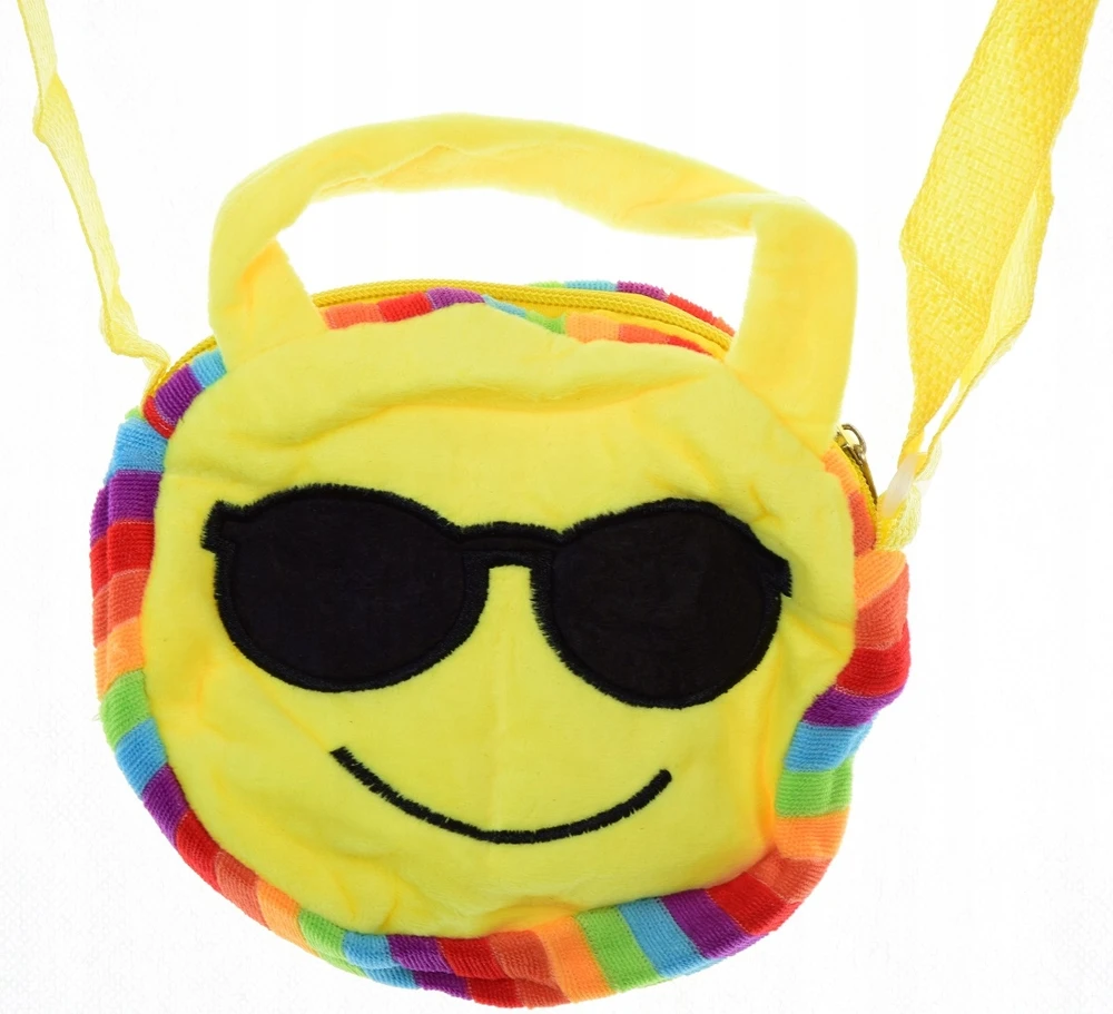 Bez Marki TOREBKA PLUSZOWA EMOTIKON DLA DZIECI EMOJI PREZENT