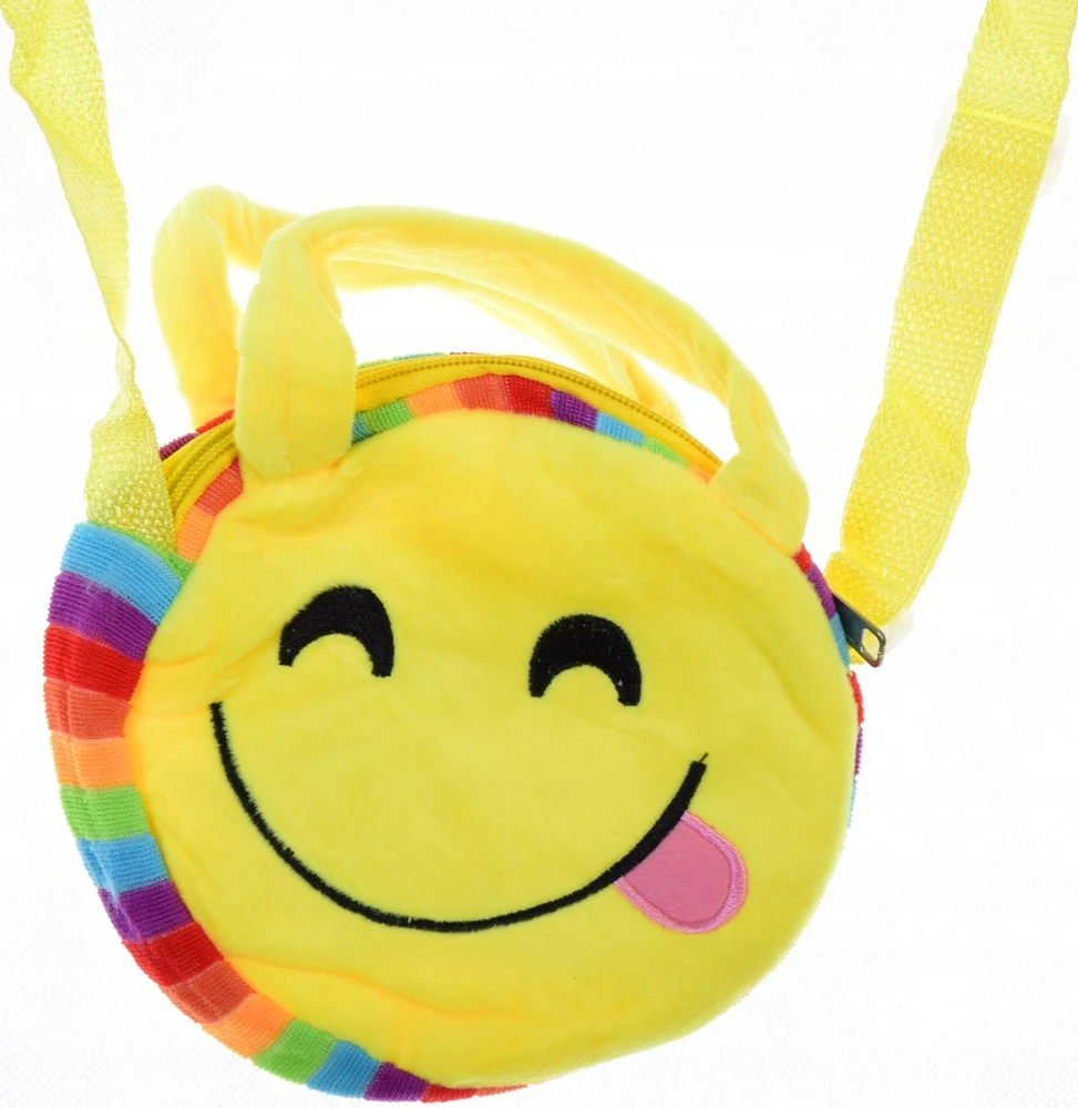 Bez Marki TOREBKA PLUSZOWA EMOTIKON DLA DZIECI EMOJI PREZENT