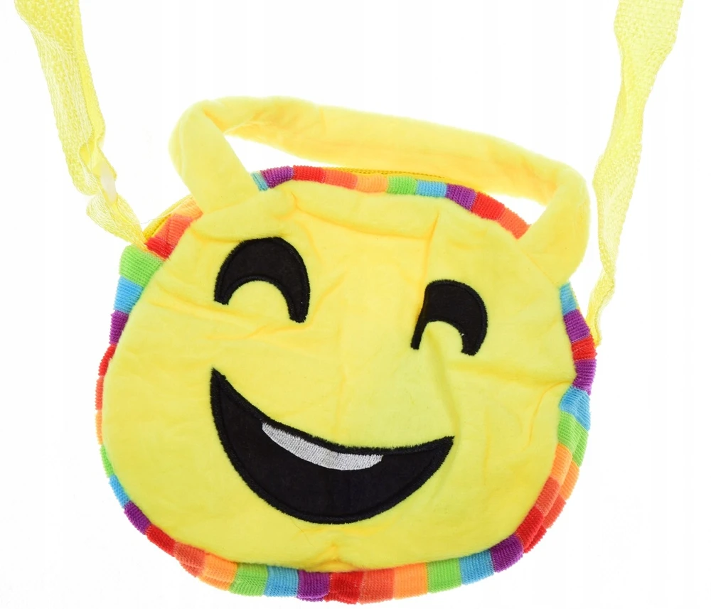 Bez Marki TOREBKA PLUSZOWA EMOTIKON DLA DZIECI EMOJI PREZENT
