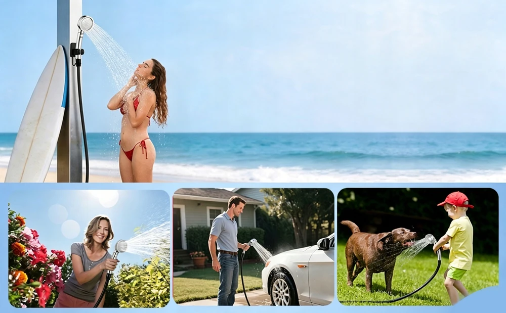 Bez Marki TOURIST CAMPING SHOWER 8000MAH IPX7 su LED ekranu