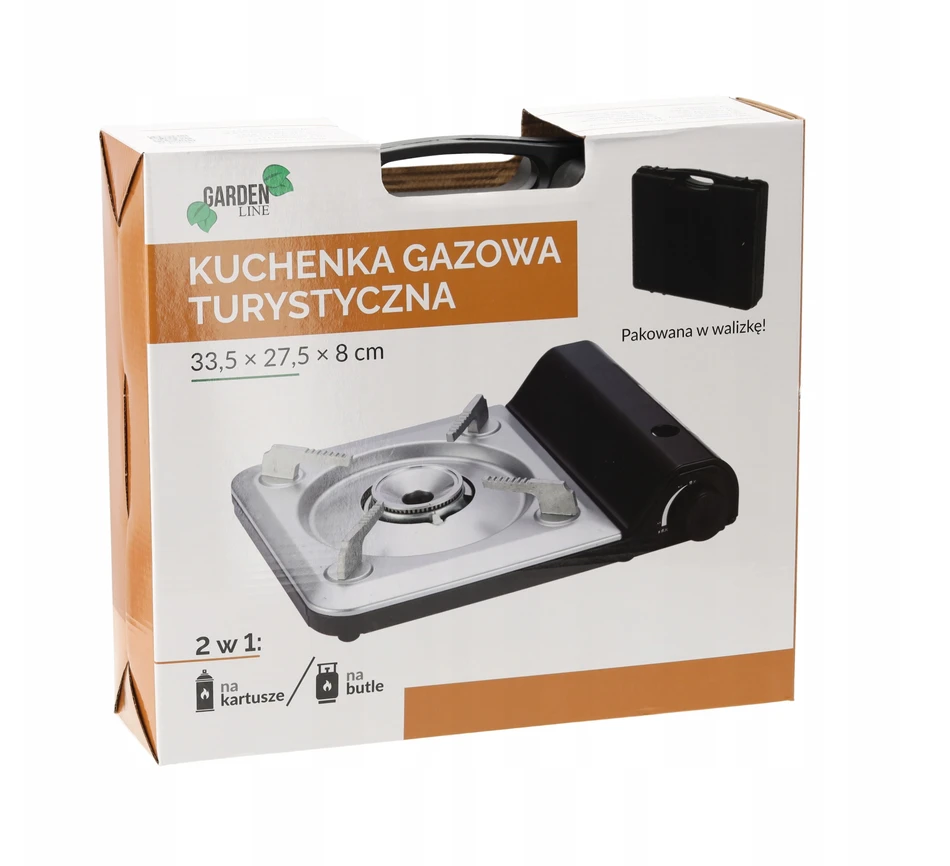 Bez Marki TOURIST GAS COOKER FOR CARTRIDGES 33,5 x 27,5 x 8 CM