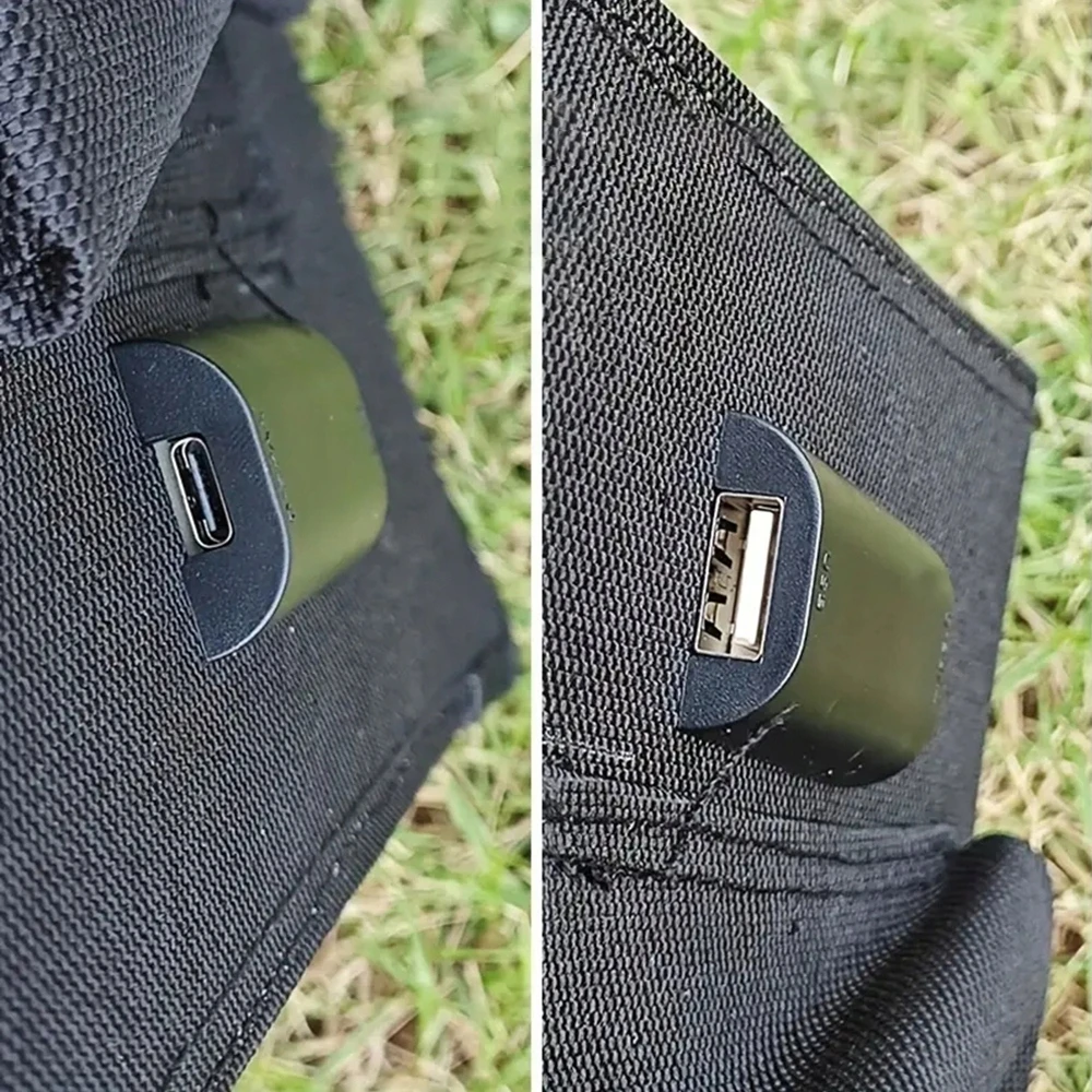 Bez Marki TOURIST SAULĖS DALIS 25W SULANKSTAMAS Įkroviklis USB-A + USB-C 5V