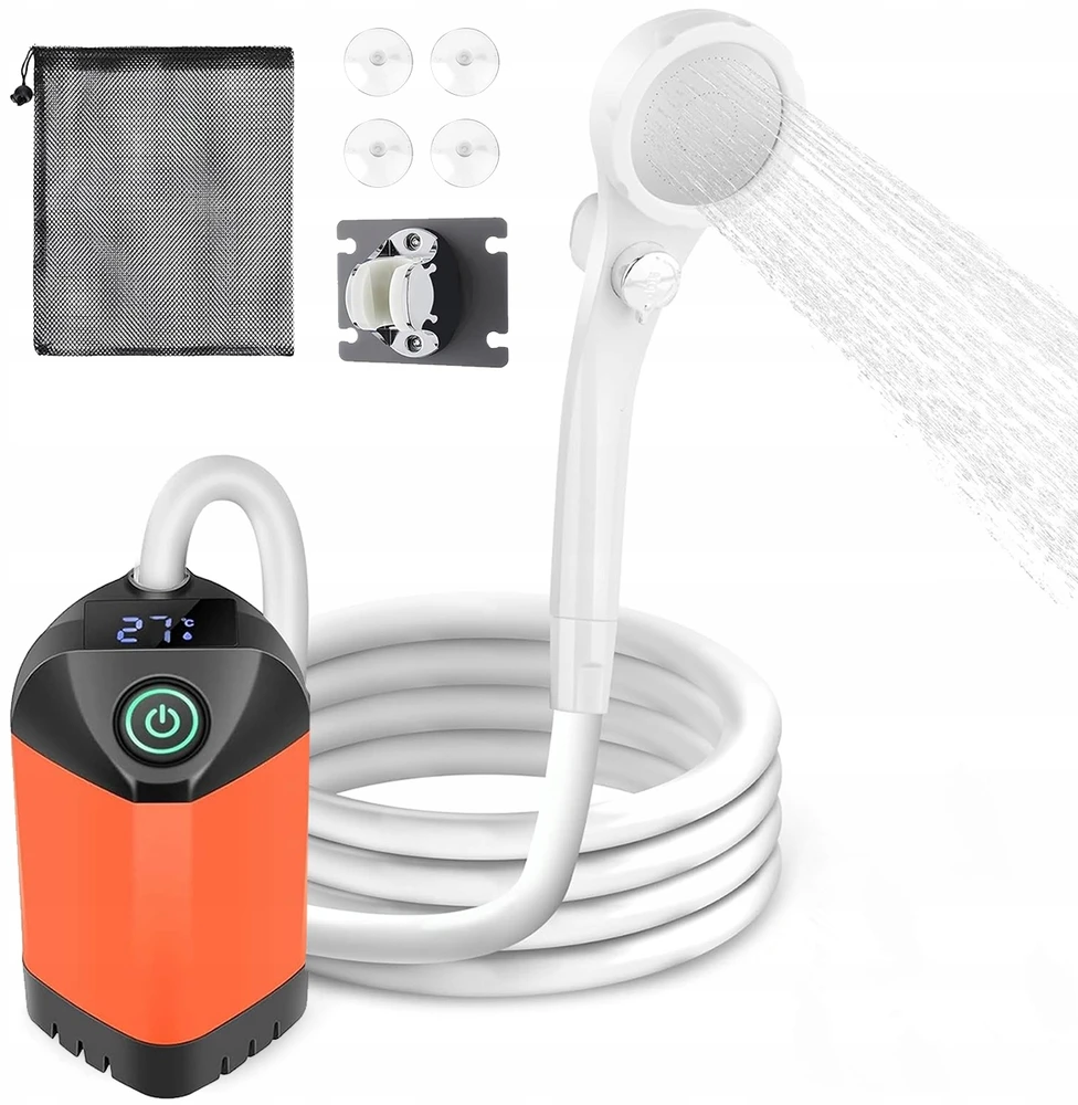 Bez Marki TOURIST SHOWER bevielis su BATTERY CAMPING lauko PUMP