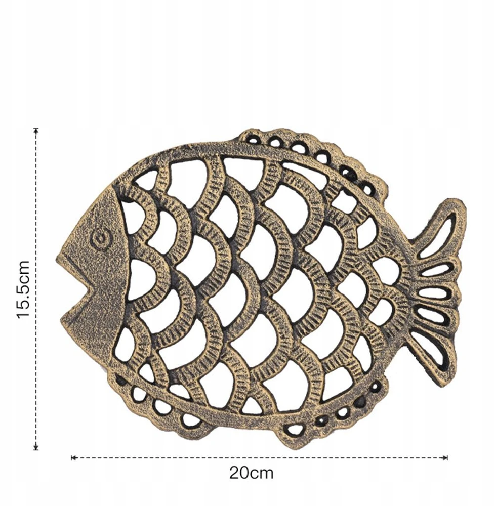 Bez Marki Trivet arbatinukas paaukštintu pagrindu Owl Fish Fish Coaster