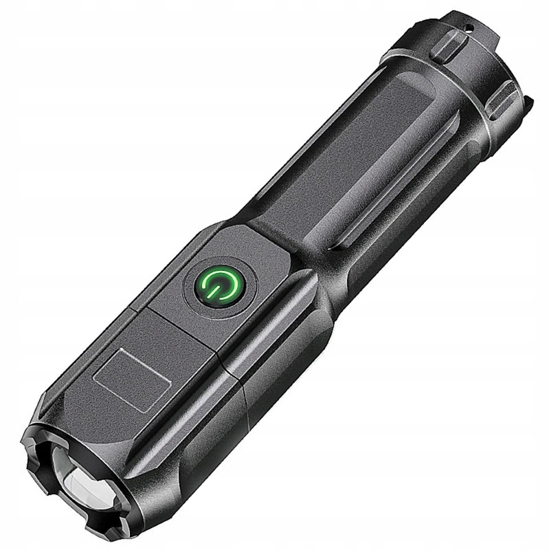 Bez Marki TSG-398 LED Cree Zoom Tactical USB žibintuvėlis, stiprus diodas