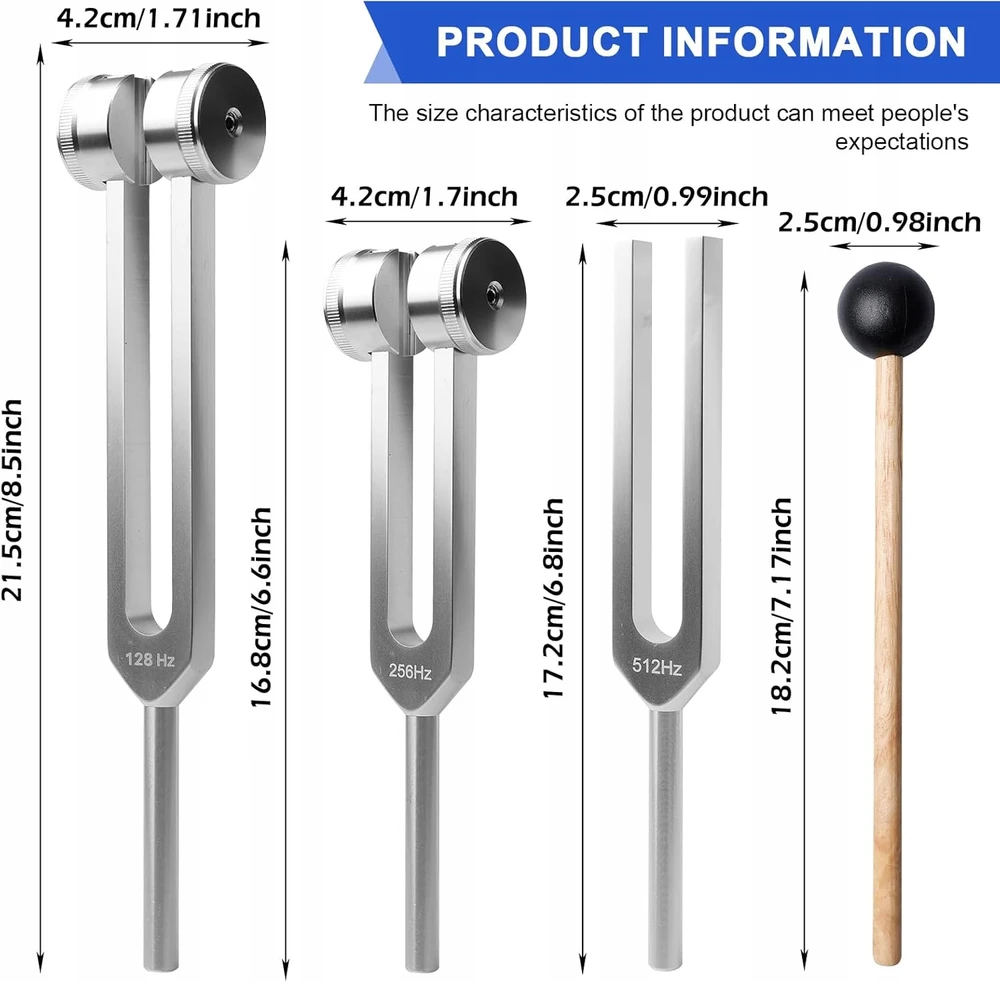 Bez Marki Tunningo šakės 3 128HZ 256HZ 512HZ GARSO INSTRUMENTŲ TERAPIJA