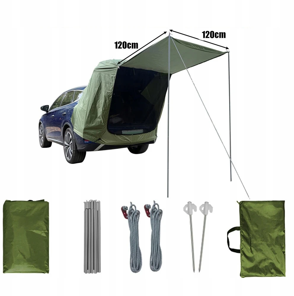 Bez Marki TURISTINIO KEMPINGO PALAPINĖ PAlapinė AUTOMOBILIO bagažinei 120X120CM