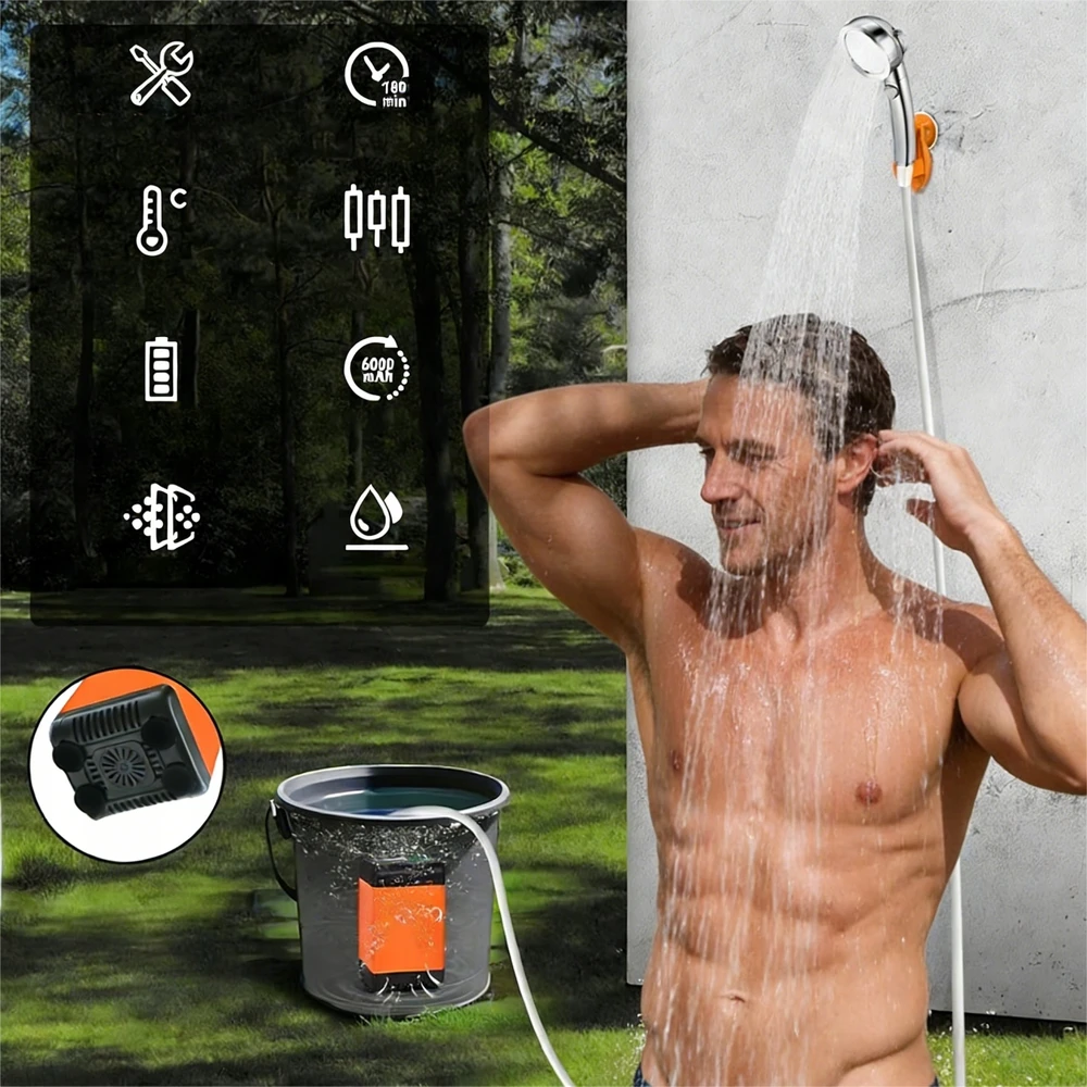 Bez Marki TURISTINIS DUŠAS ELEKTRINIS SIURBLIS KEMPERATŪROS TEMPERATŪROS LCD SU SIURBLIU