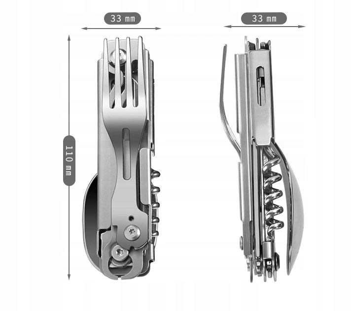 Bez Marki Turistinis rinkinys Multitool, baltas