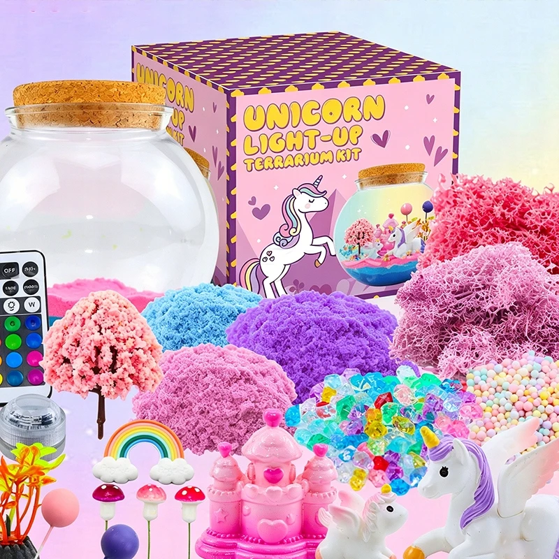 Bez Marki Unicorn Creative Night Kinetic smėlio rinkinys, pasidaryk pats