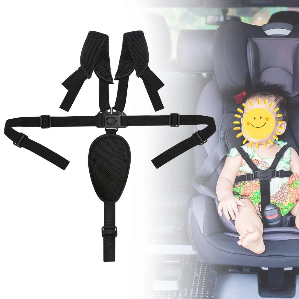 Bez Marki UNIVERSALŪS 5 TAŠKŲ Saugos diržai, skirti vežimėliui, STIPRI 75 cm