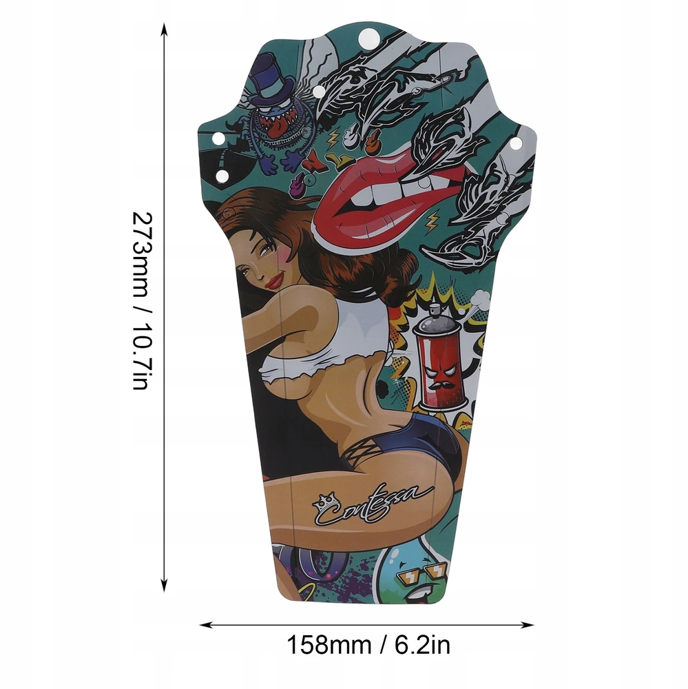 Bez Marki Universalus dviračio purvasaugis Mtb priekiniam/galiniam ratui, juodas 273x158mm