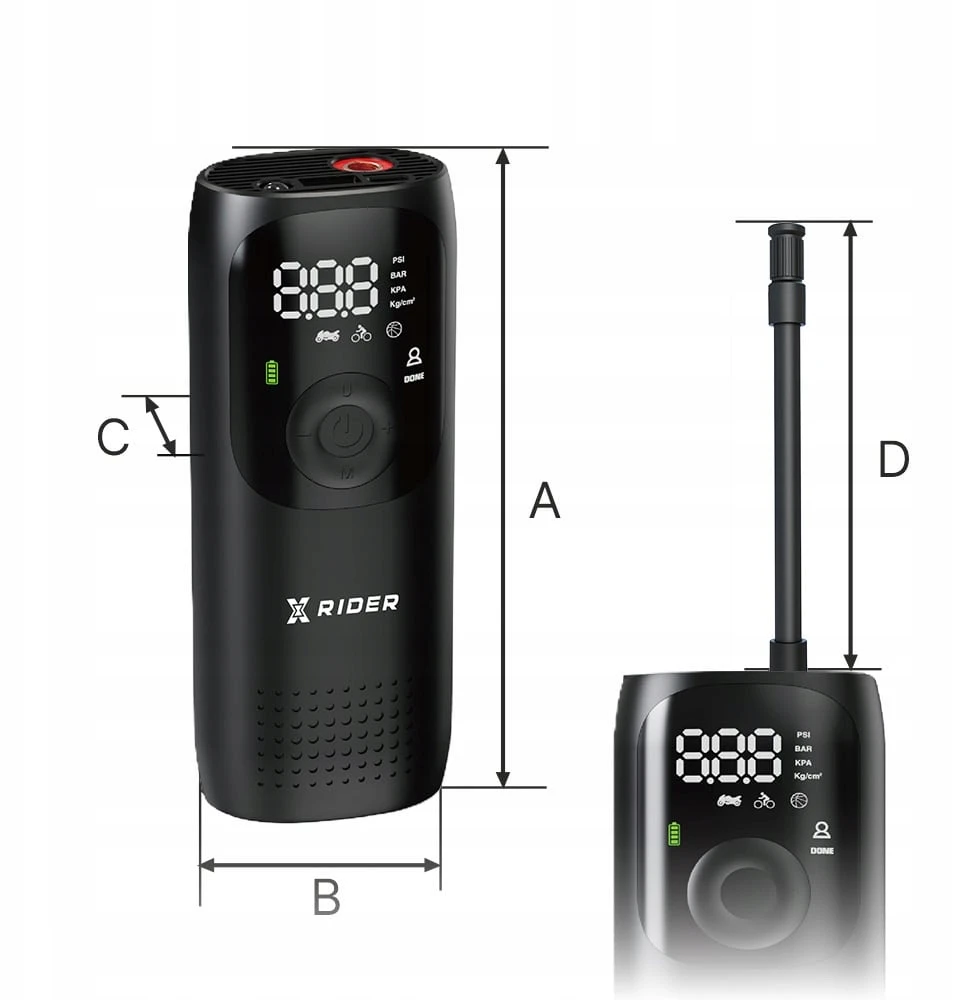 Bez Marki UNIVERSALUS ELEKTRINIS DVIRAČIO SIurblys, skirtas XRIDER MOTOROLERIUI 150 PSI