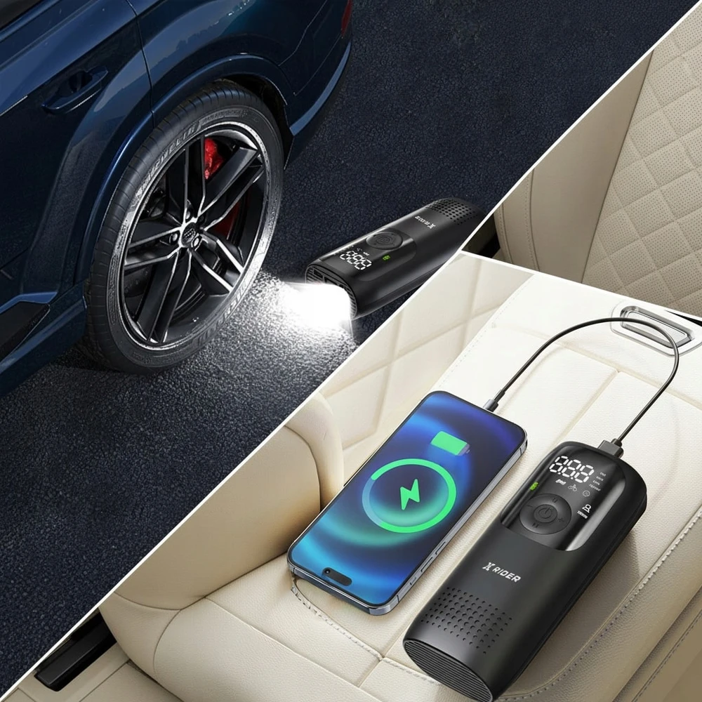 Bez Marki UNIVERSALUS ELEKTRINIS DVIRAČIO SIurblys, skirtas XRIDER MOTOROLERIUI 150 PSI
