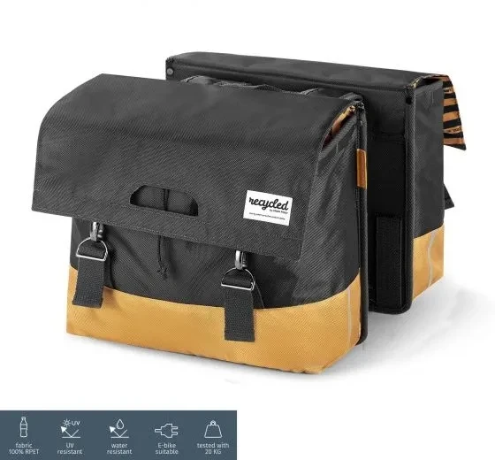 Bez Marki Urban Proof dviračio krepšys 40l pilka/geltona