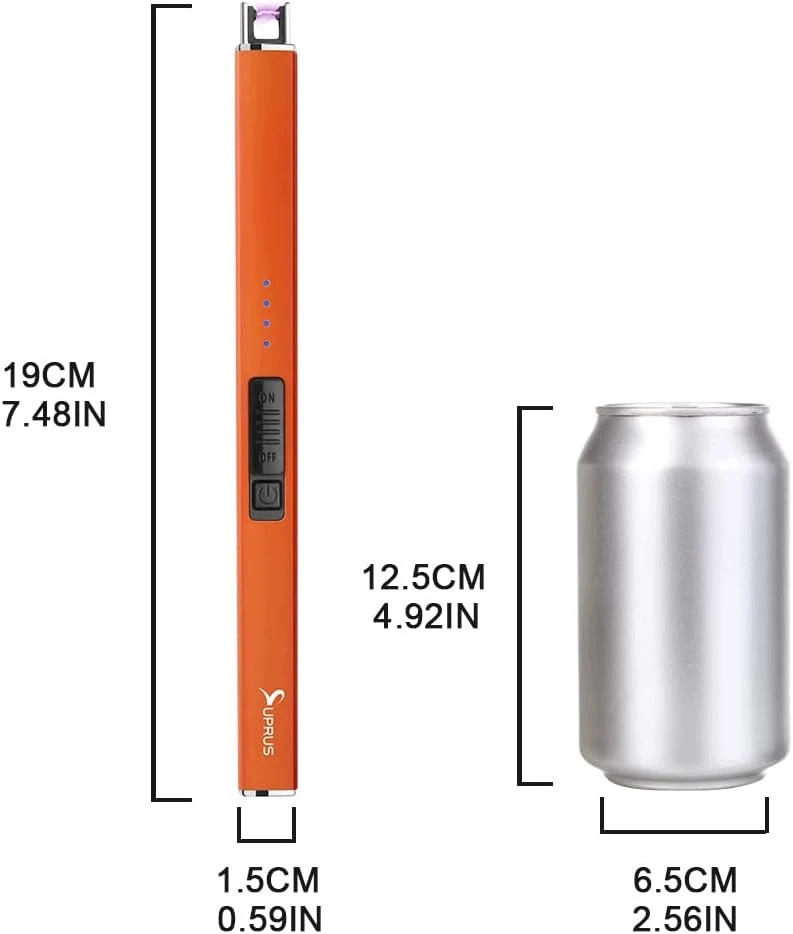 Bez Marki USB LANKAS ELEKTRINIS žiebtuvėlis BEDEGIS ORANŽINĖS JUNGIKLIS