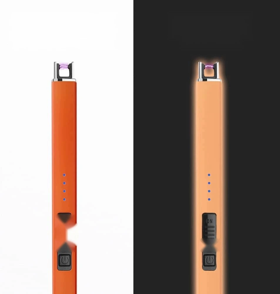 Bez Marki USB LANKAS ELEKTRINIS žiebtuvėlis BEDEGIS ORANŽINĖS JUNGIKLIS