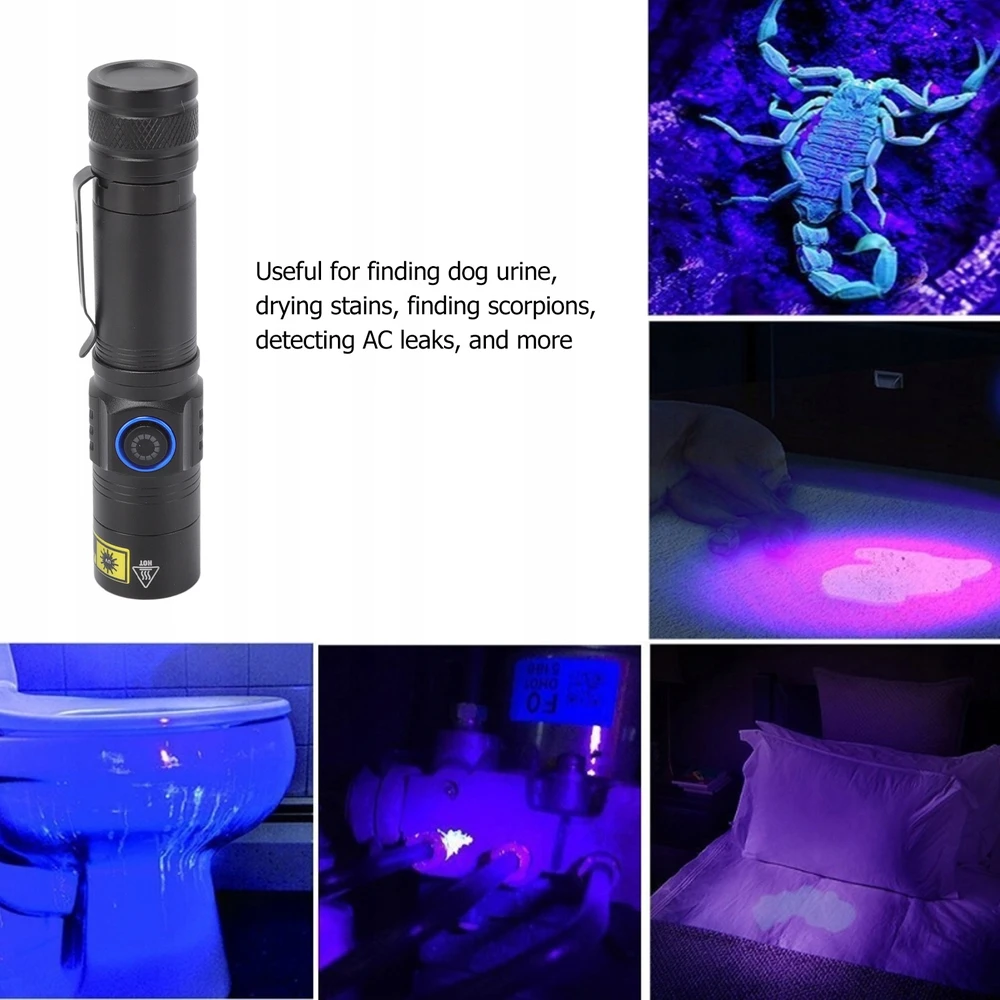 Bez Marki UV LED TORCH ULTRAVIOLETINĖ GINTARINĖ LAMP 365nm