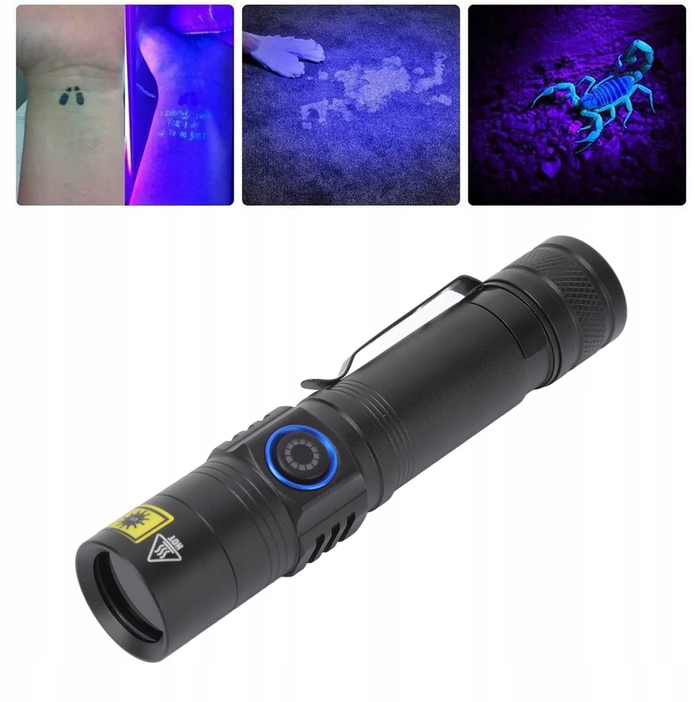 Bez Marki UV LED TORCH ULTRAVIOLETINĖ GINTARINĖ LAMP 365nm