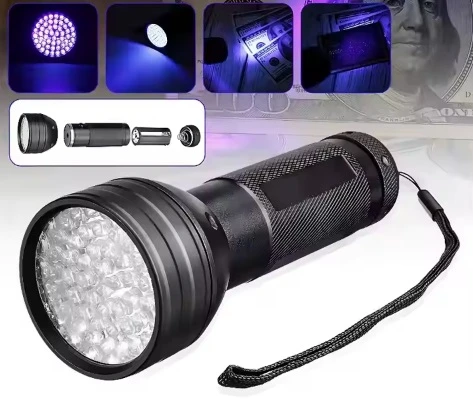 Bez Marki Uv Led Žibintuvėlis su Akiniais Kraujo, Gintaro, Nuotėkių Detektorius