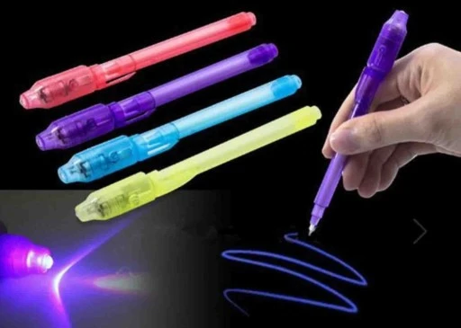 Bez Marki Uv rašiklis su Led lempute, nematomas rašalas, 13 cm