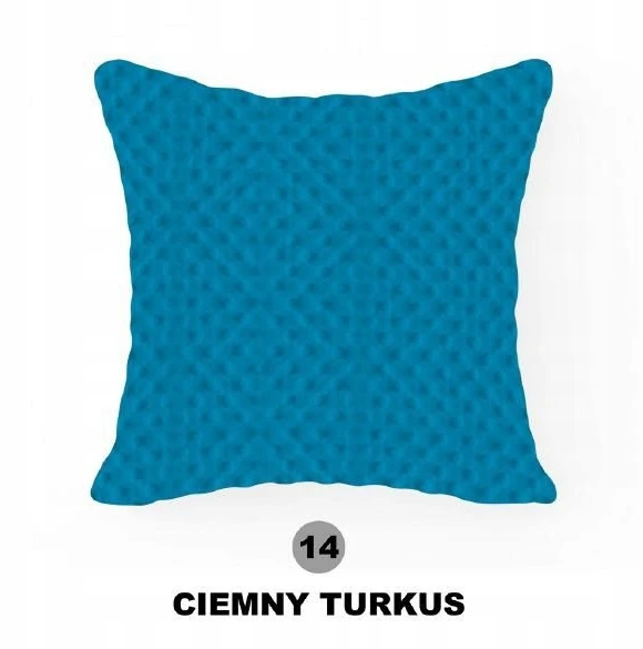 Bez Marki Užvalkalas dekoracyjna 40x40 Minky turkusowa ciemna 14