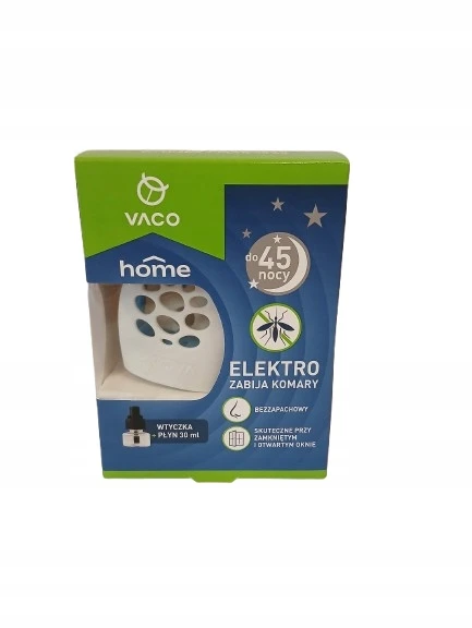 Bez Marki VACO MAX Electro + uodų repelentas (45 naktys) 30ml
