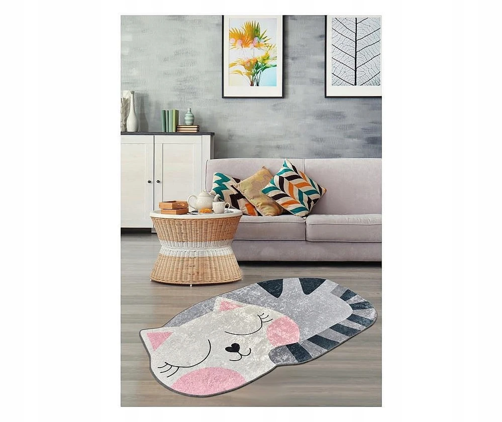 Bez Marki Vaikiškas kilimas Cat 60x100 cm
