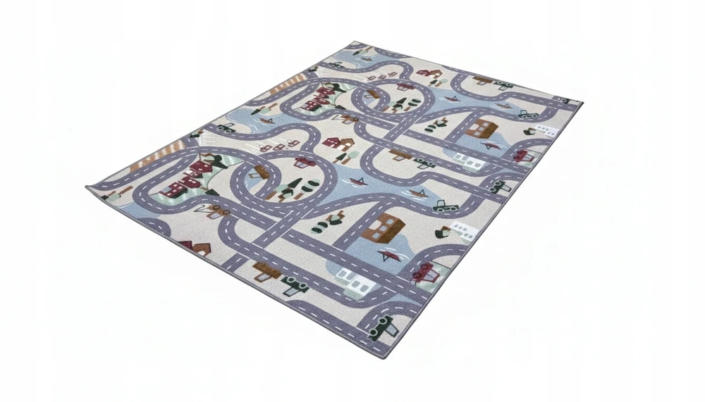 Bez Marki Vaikiškas kilimas SCANROAD CITY CARS PLAY BUILDINGS 200x200