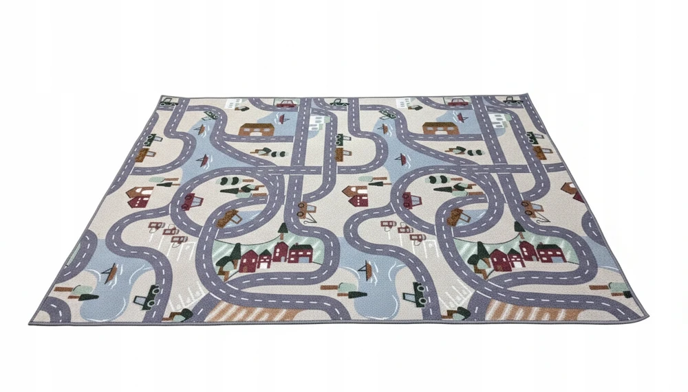 Bez Marki Vaikiškas kilimas SCANROAD CITY CARS PLAY BUILDINGS 200x200
