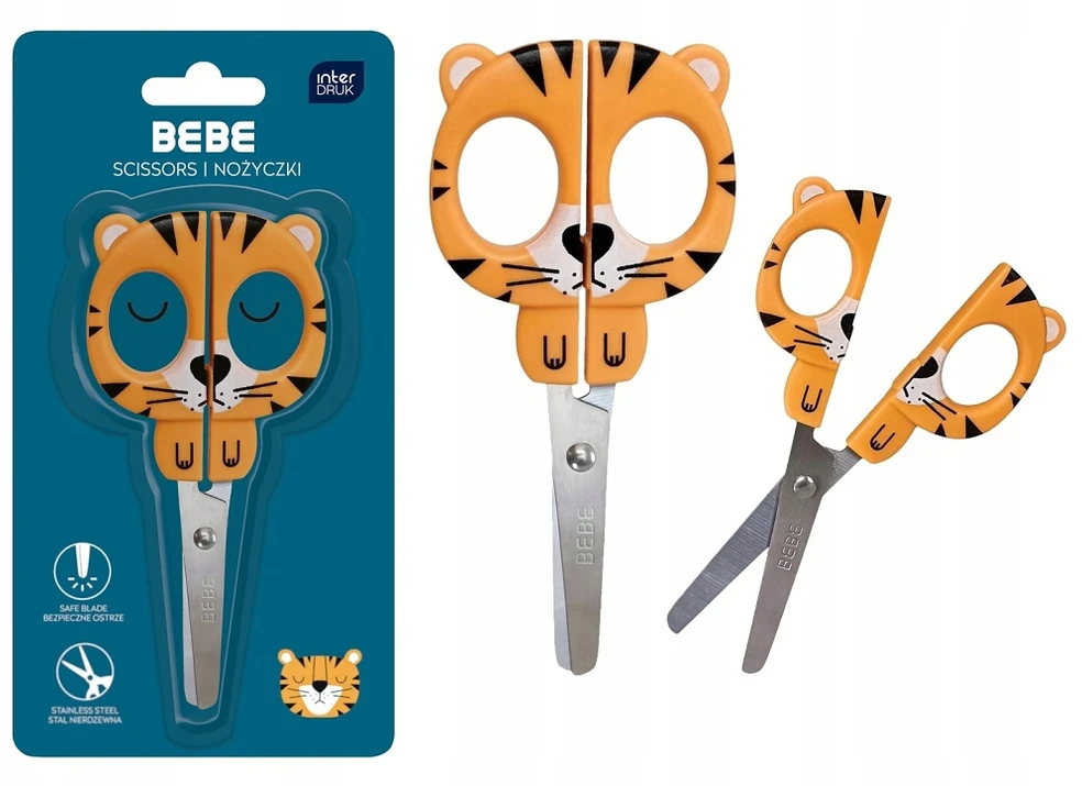Bez Marki Vaikiskos žirklės "bebe" 13 cm, 2 skirtingi dizainai