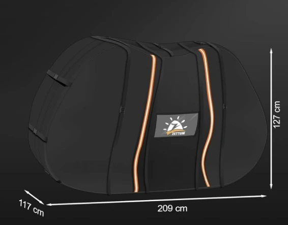 Bez Marki Vandeniui atsparus 3 dviračių transportavimo uždangalas ant bagažinės