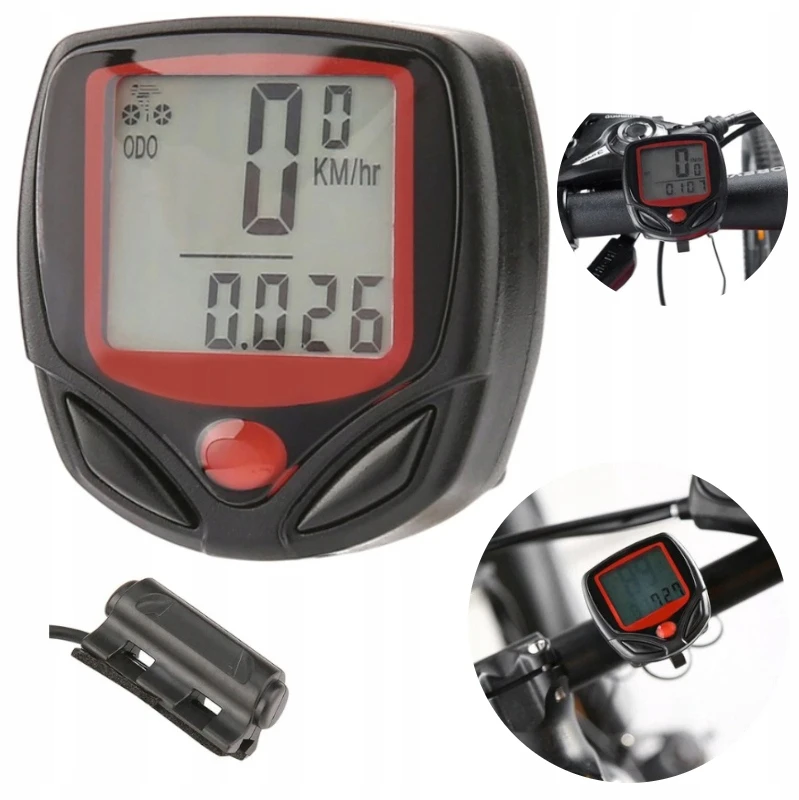 LUK Bez Marki Vandeniui atsparus LCD dviračio kompiuteris K455, juodas
