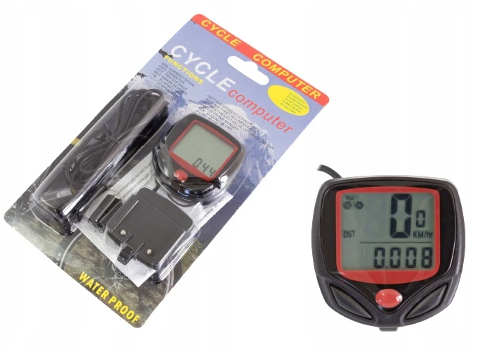 LUK Bez Marki Vandeniui atsparus LCD dviračio kompiuteris K455, juodas