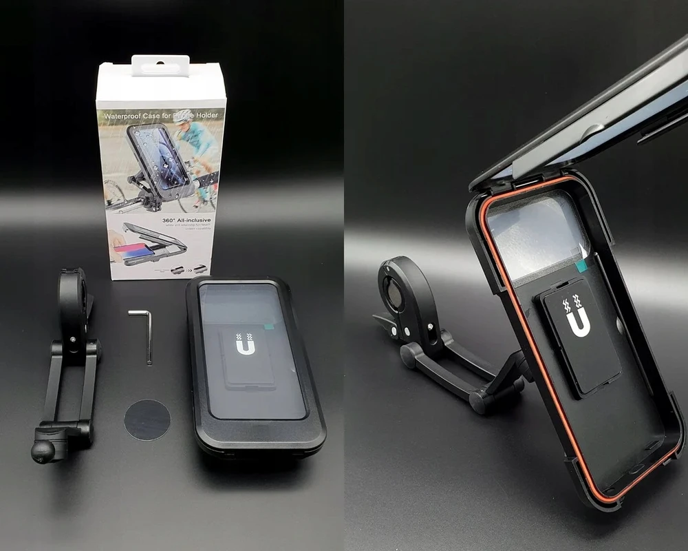 Bez Marki Vandeniui atsparus magnetinis telefono laikiklis dviračiui/motociklui