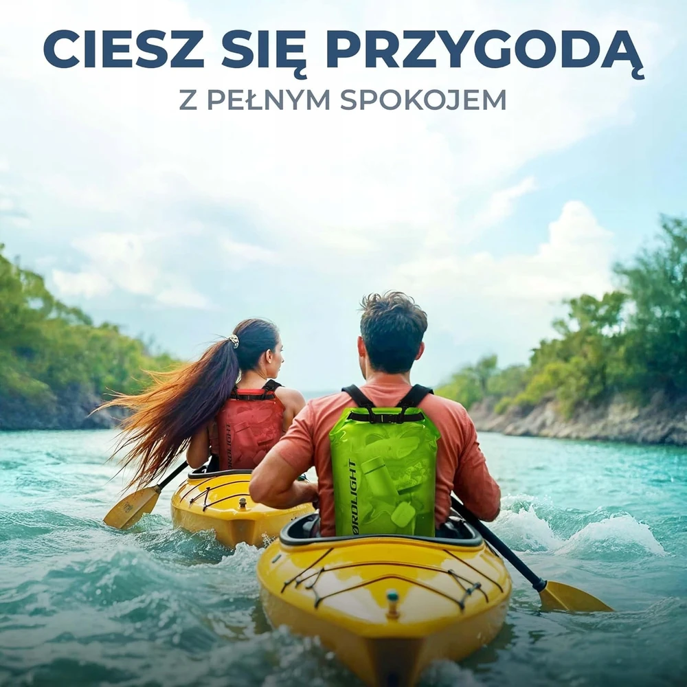 Bez Marki Vandeniui atsparus maišelis "dry Bag" 10l kelionėms ir vandens sportui